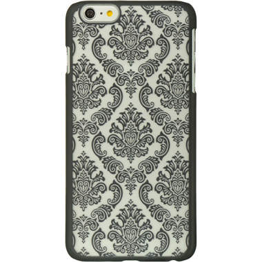 BLACK LACE APPLE IPHONE 6 PLUS CLEAR TPU GEL COVER CASE - Click Image to Close